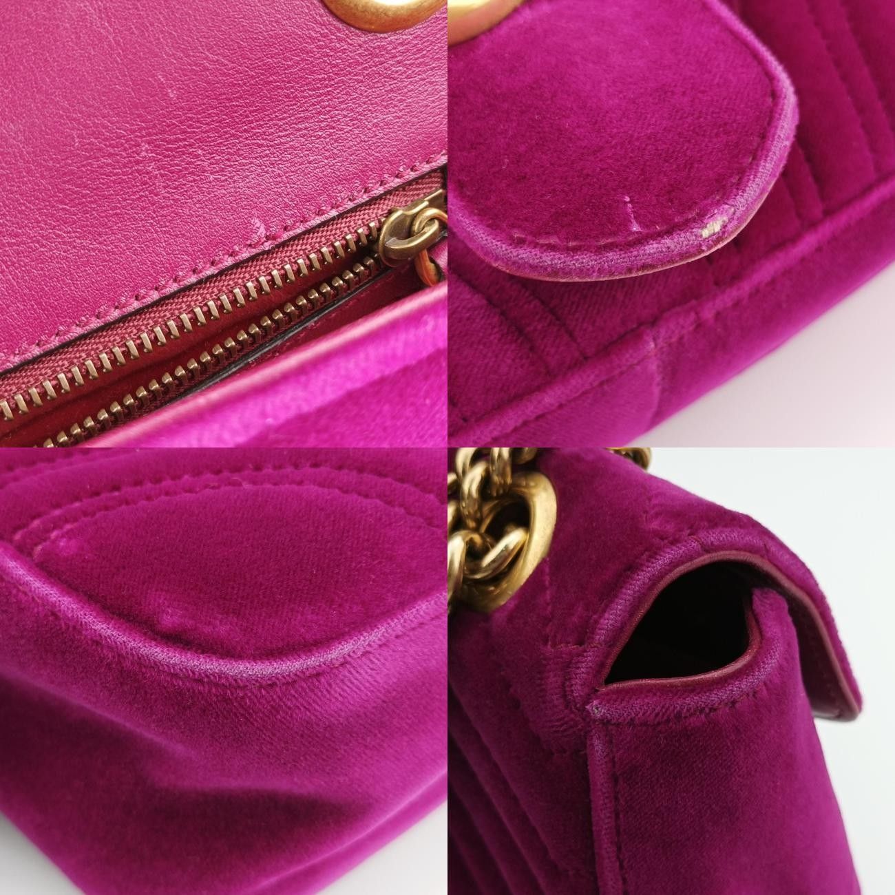 グッチGucciGGマーモント パープル ベロア 443497 D022347131 DECORATOM_COM_BR