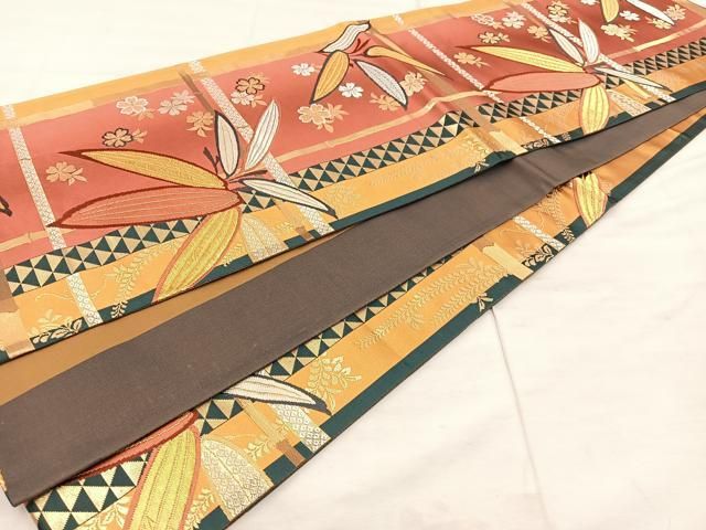 豪華♡金通し　正絹　袋帯　金銀糸　袖悠美琳派紋 袋帯 | 着物スタイルズショップ
