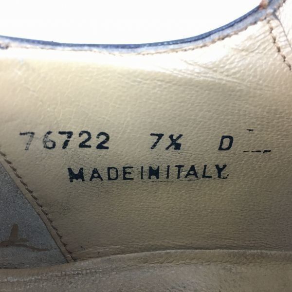 試着交換OK！フローシャイム　ロイヤルインペリアル　イタリア製　パンチドキャップトゥ〈ブラウン/茶/BROWN〉size7.5D/25.0-25.5程度/メンズ//men's 菅NO.WZC-230 試着交換OK！フローシャイム ロイヤルインペリアル イタリア製 パンチ