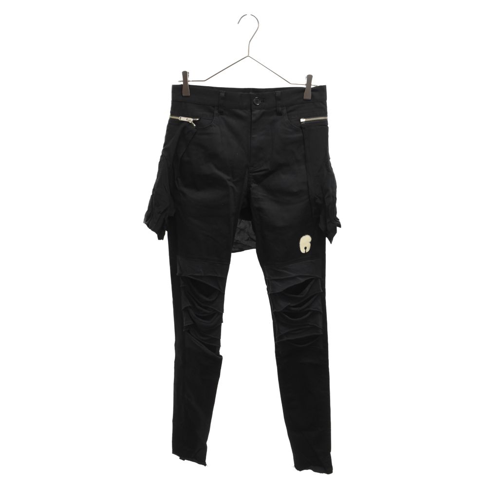 UNDERCOVER (アンダーカバー) 19SS シャツパーツ付ヒザ切替スリム 