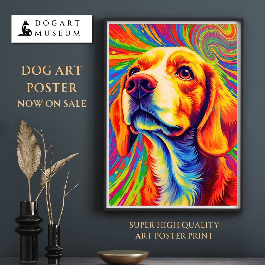 Heavenly Life（天ノ国） - ビーグル犬 No.4】ジークレー版画＊名入れ