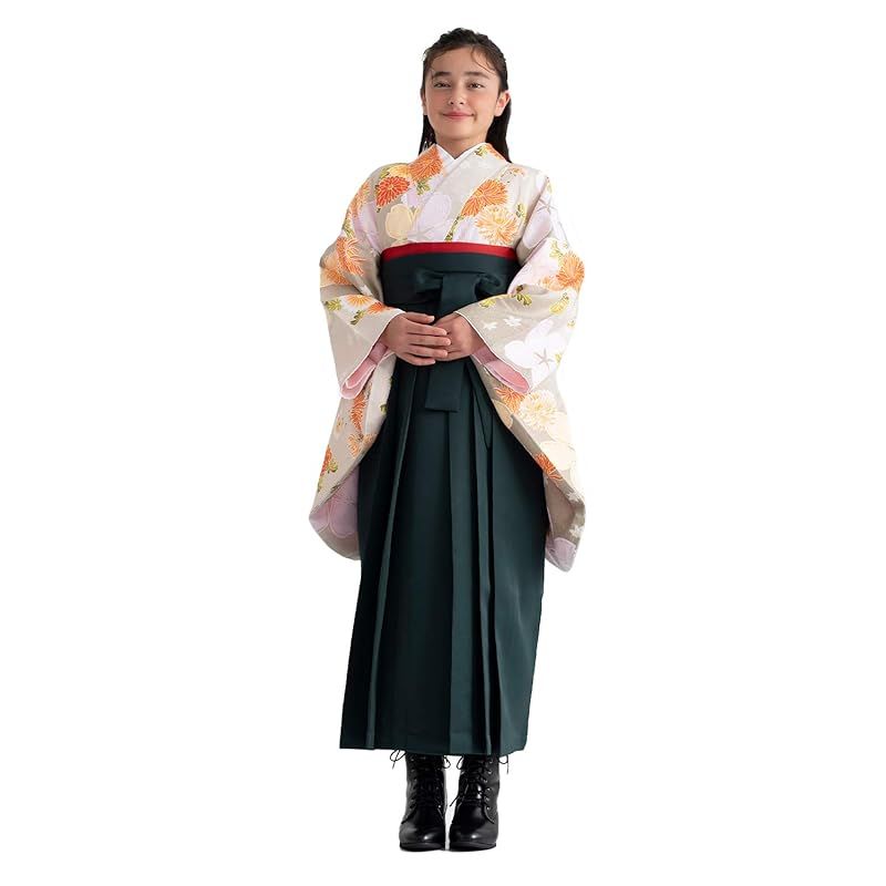 小学生　袴　セット　卒業式　キョウエツ　紐下87 Amazon | [KYOETSU] [キョウエツ] 袴 セット 華やか E 卒業式