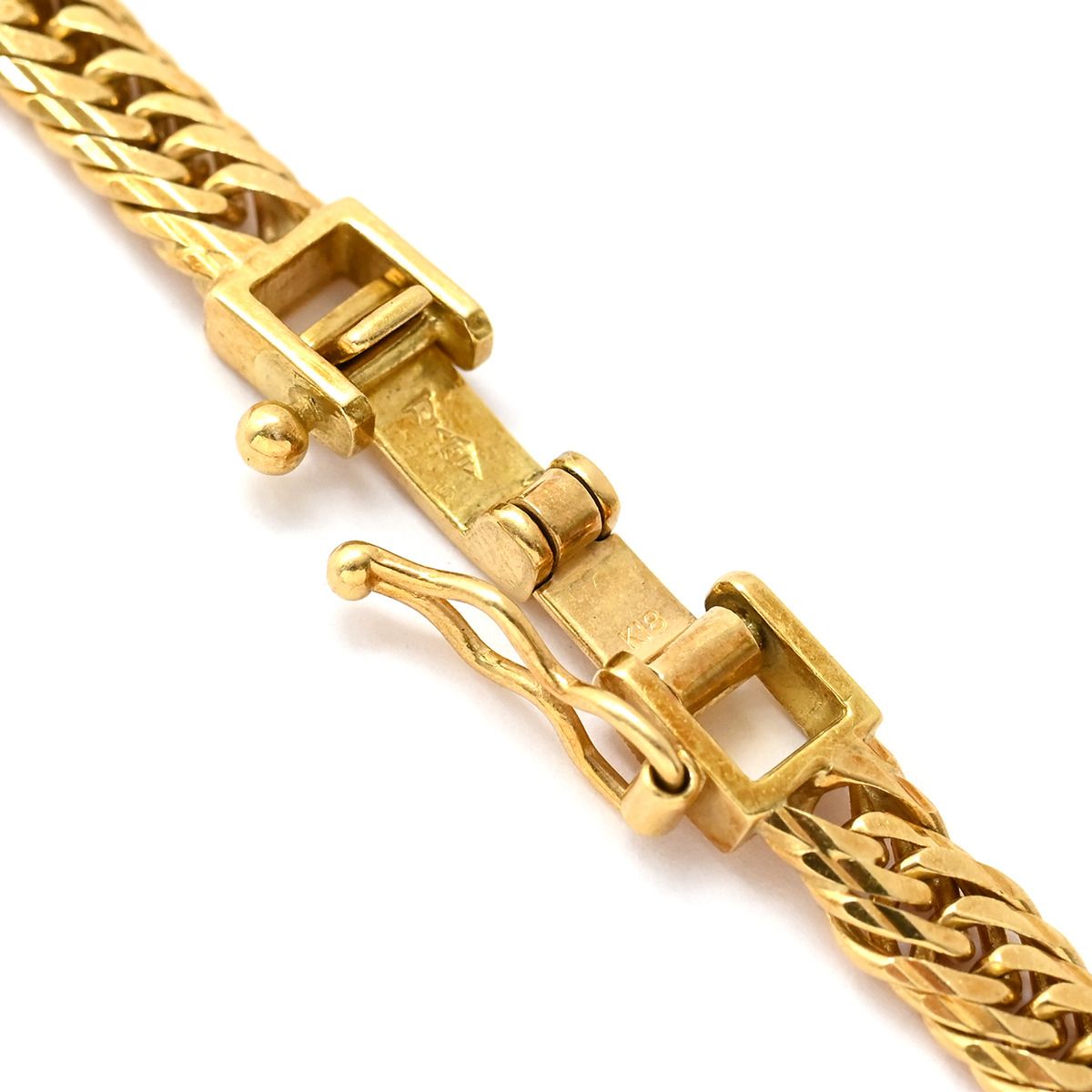 喜平 KIHEI ブレスレット K18 18金 22.2cm 11.5g 16面 トリプル