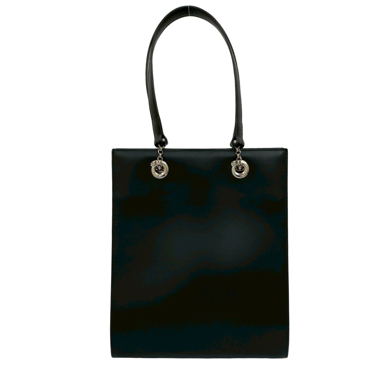 Cartier ブラック トートバッグ バッグ レザー 本革 Cartier ブラック トートバッグ バッグ レザー 本革