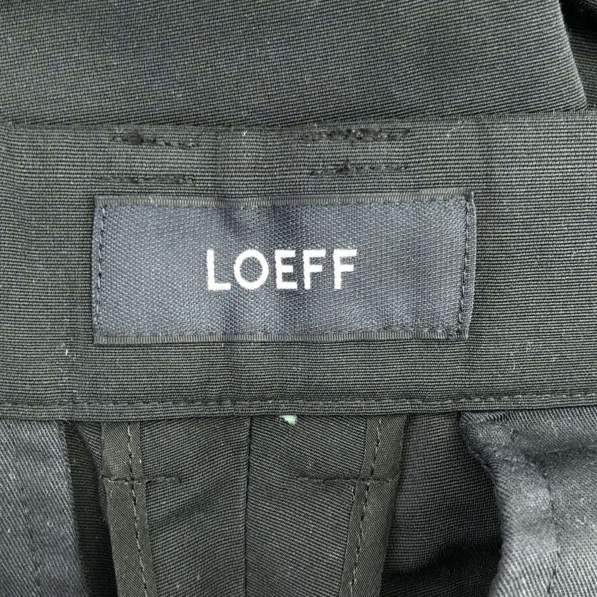 LOEFF / ロエフ | アザミ ジャカード クロップドパンツ | 1 | ブラック