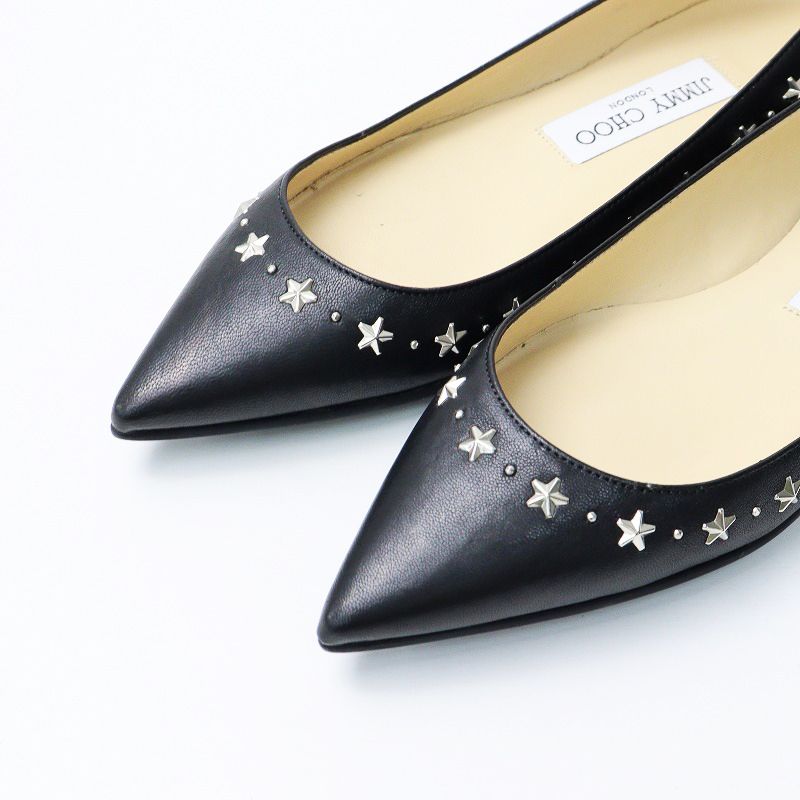 美品 レディース ジミーチュウ JIMMY CHOO WINDSOR FLAT スター