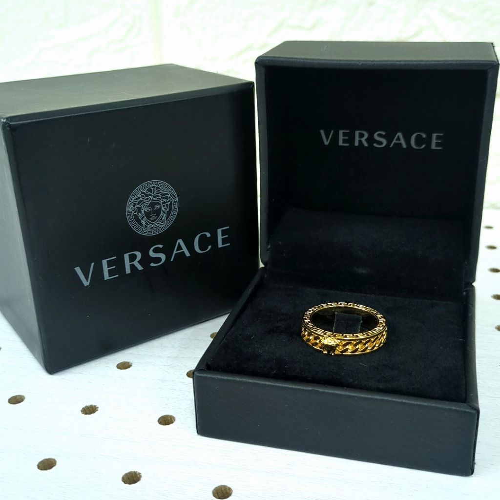 VERSACE リング ゴールド　サイズ　19号 クリスタル ラ メドゥーサ リング ゴールド | VERSACE JP