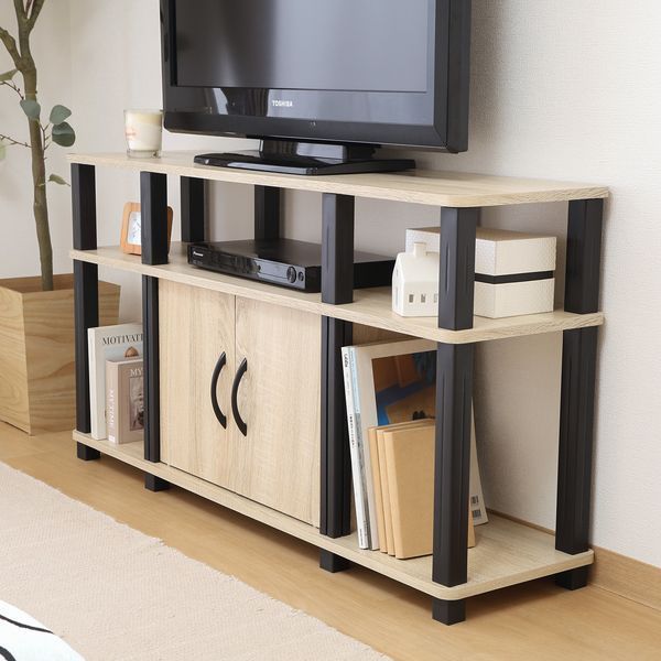 ハイTVラック オーク 組立品 代引不可 MARWIL-DEMENAGEMENTS_CH