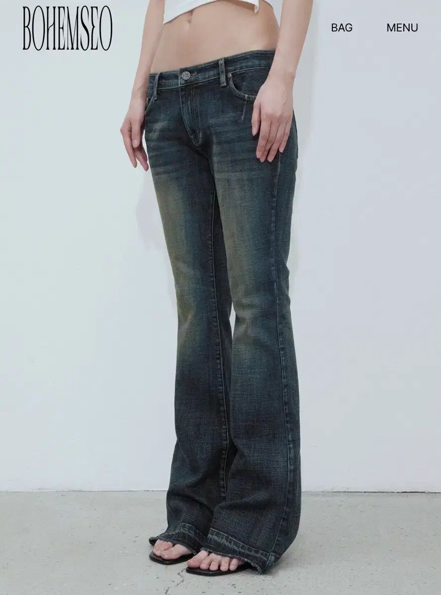 BOHEMSEO ボヘミアンソウル VINTAGE BLUE BOOTCUT JEANS VINTA