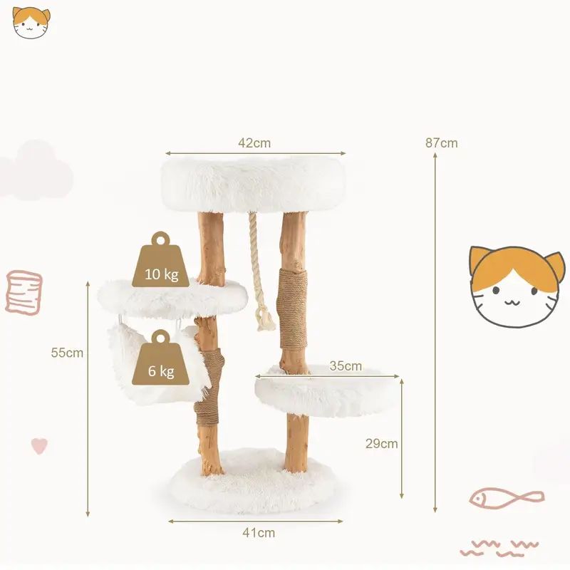 マルチレイヤーコルクウッドキャットアクティビティセンター