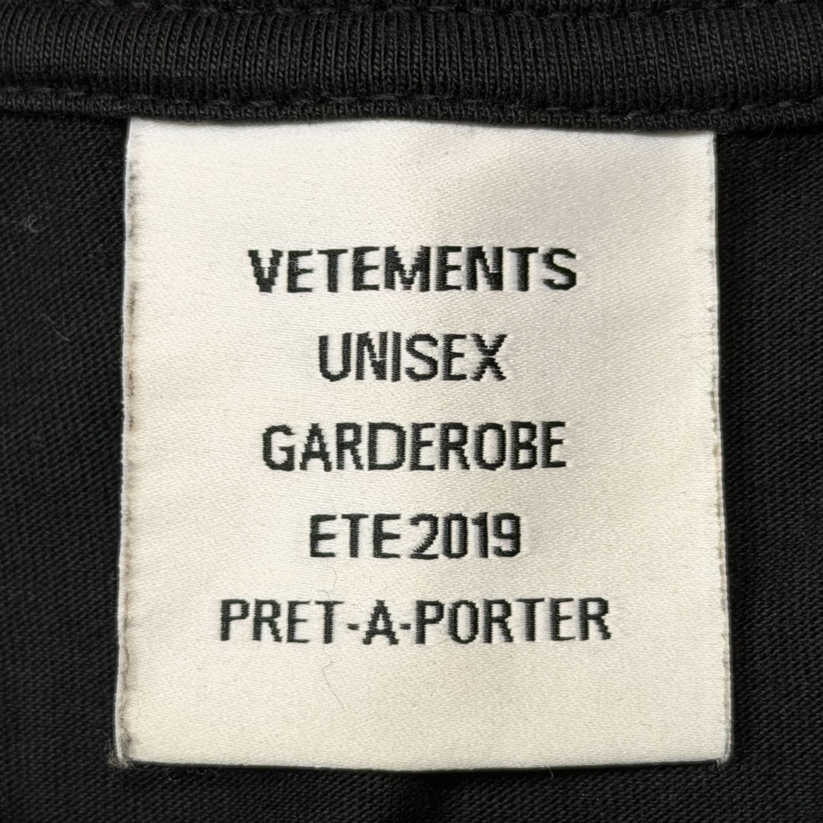 VETEMENTS 19SS Word Print Tee ワールドプリントTシャツ 半袖