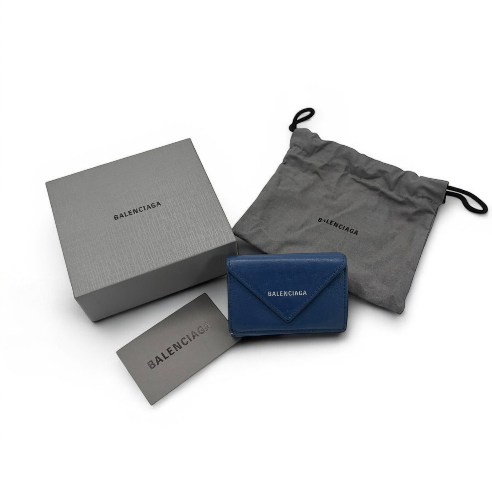 美品/希少】BALENCIAGA バレンシアガ 三つ折り財布 ペーパーミニ