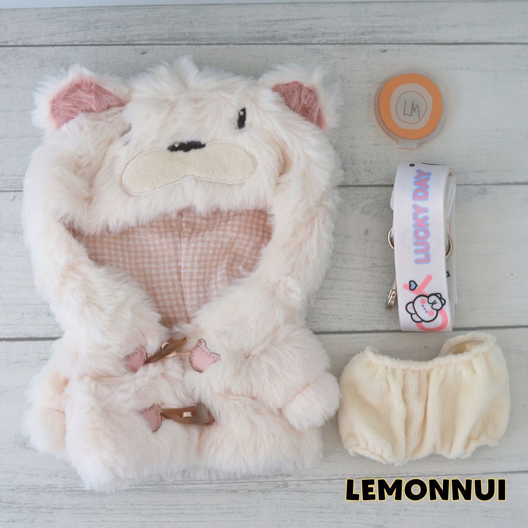 着せ替え ぬいぐるみ服 20cm ジャケット ダッフルコートもこもこ
