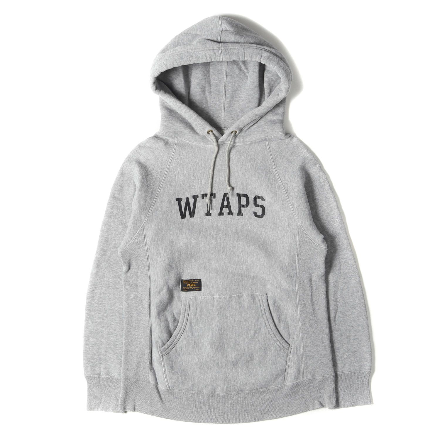 WTAPS ダブルタップス パーカー サイズ:S ブランドロゴ リバースウィーブ 裏起毛 スウェットパーカー 16AW DESIGN HOODED  グレー トップス カットソー シンプル カジュアル ミリタリー ストリート ブランド - メルカリ