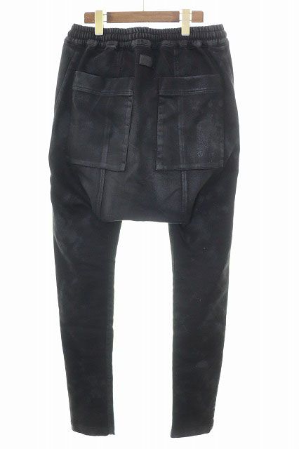 エーエフアーティファクト A.F 25 AW COATING BONDING SAROUEL SKINNY DENIM BLACK SIZE 2 ag-12041-1 コーティング ボンディング サルエル カーゴ ジョガー 251016