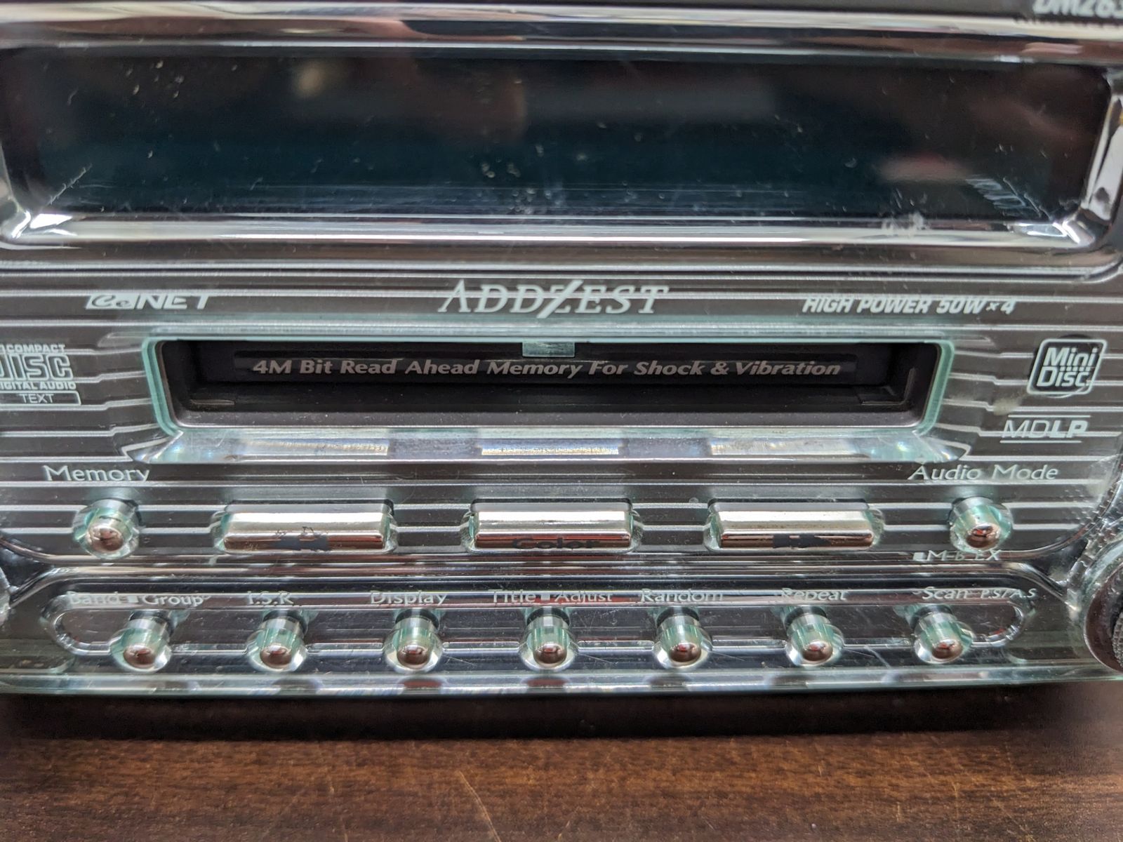 ジャンク◎2DIN CD/MDセンターユニット ADDZEST DMZ635LP