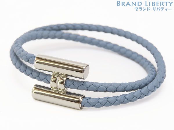 未使用】エルメス HERMES トゥルニ トレッセ 2連 ブレスレット イントレチャート 編み込み ブルーリン シルバー金具 ヴォースウィフト  パラディウムプレーテッド H068406FPJ7 - メルカリ