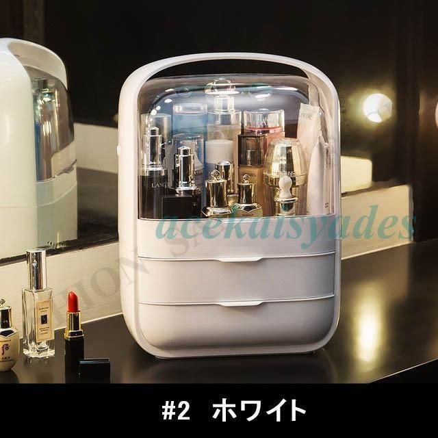 化粧品収納ボックス大容量 防塵 防水 ジュエリーケース ふた付き3sf 化粧品収納ボックス大容量 防塵 防水 ジュエリーケース ふた付き