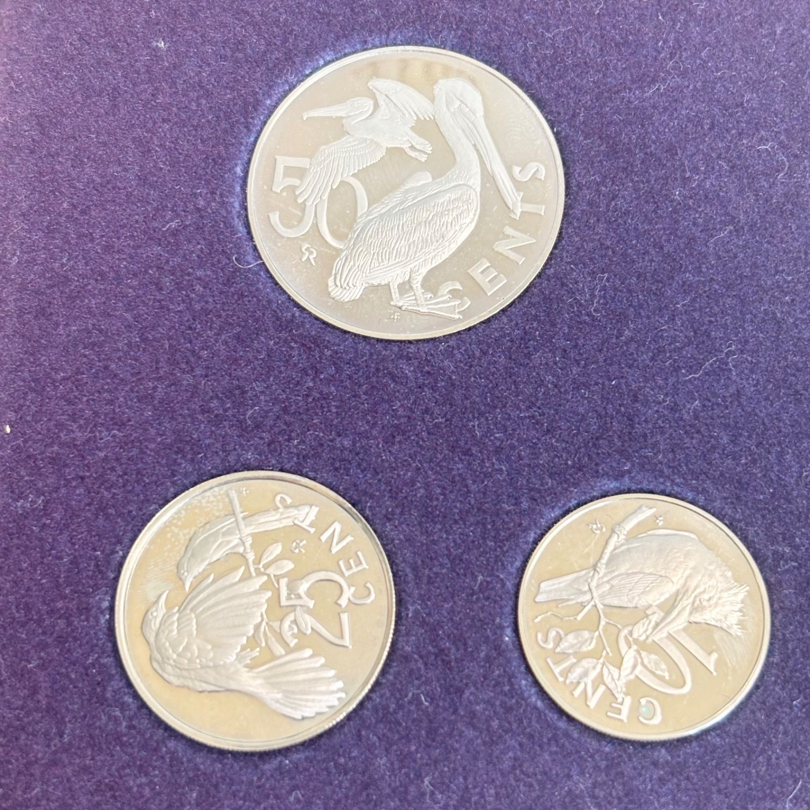 1973年イギリス領ヴァージン諸島　プルーフ貨幣セット　フランクリンミント イギリス領ヴァージン諸島】プルーフセット 6枚組 1973［C
