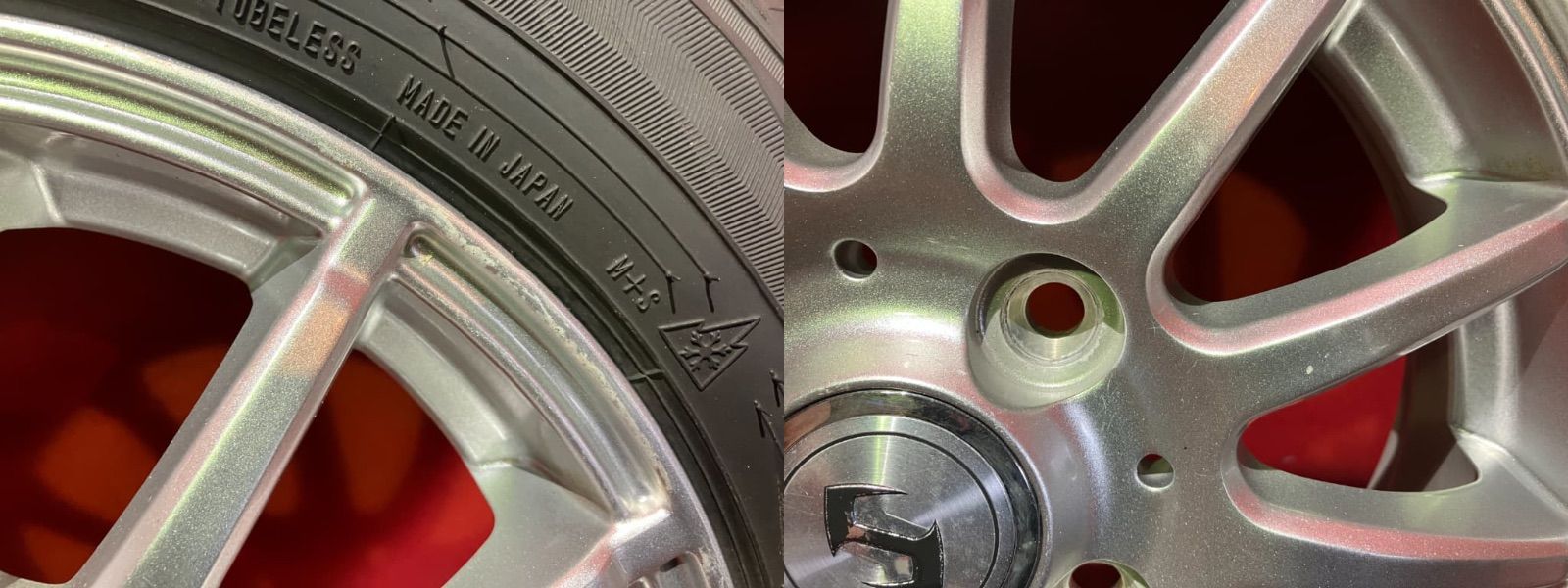 スタッドレスタイヤホイールセット 155