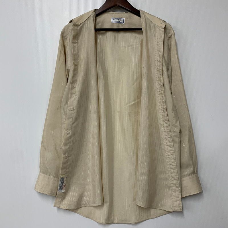 Saint Laurent ルレックス ニット 半袖Tシャツ ゴールド A会場】シルクタッチウォッシャブル半袖ニット 【Pierrot