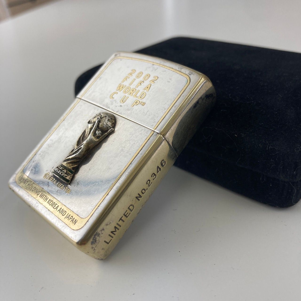 2002 FIFAワールドカップ トロフィー Zippo ZIPPO 中古 ジッポ 2002年 FIFAワールドカップ LIMITED NO.5502