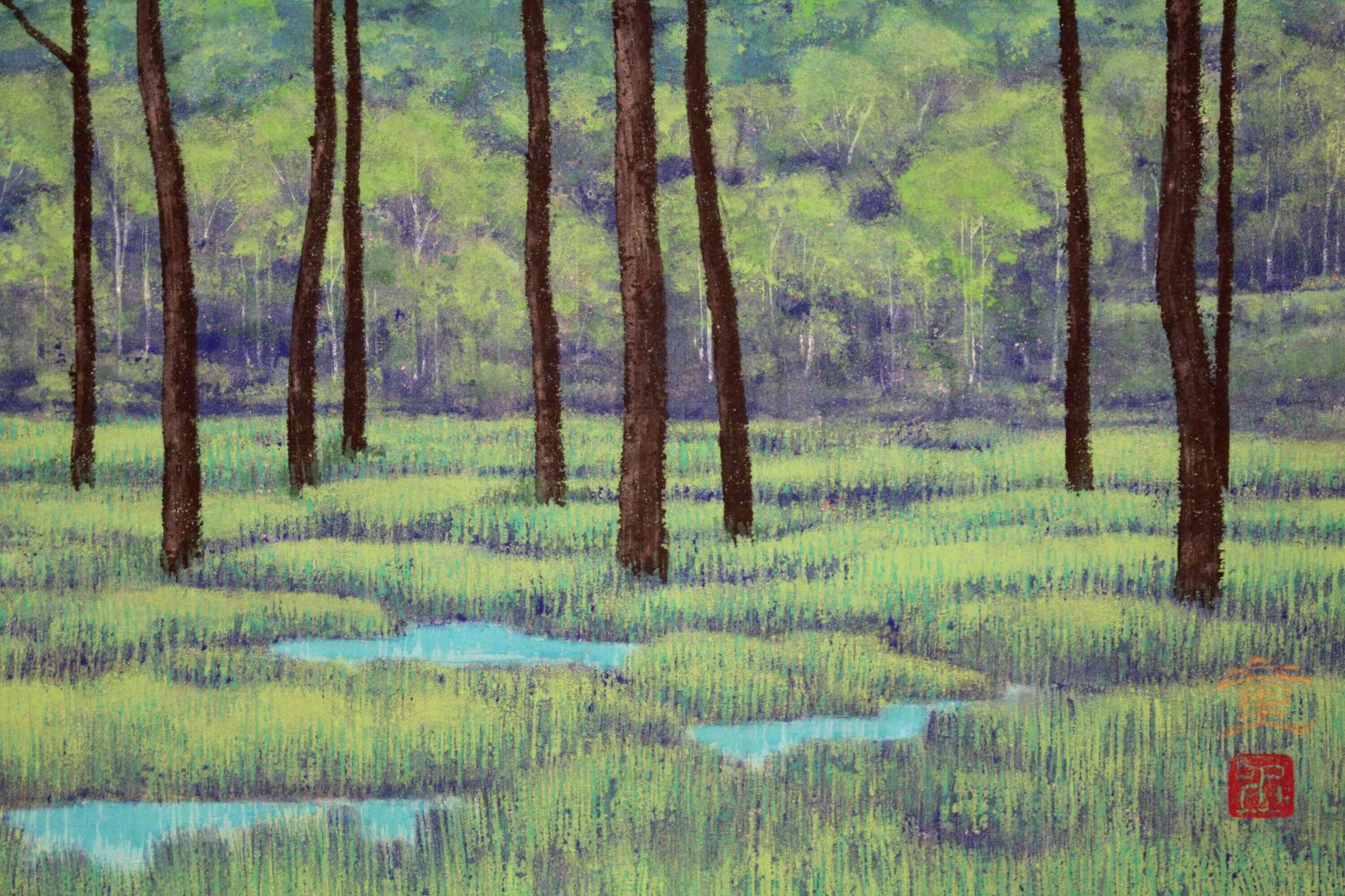 水戸 童 日本画『戸隠高原』【真作保証】 絵画 水戸 童 日本画『戸隠高原』【真作保証】 絵画 - メルカリ