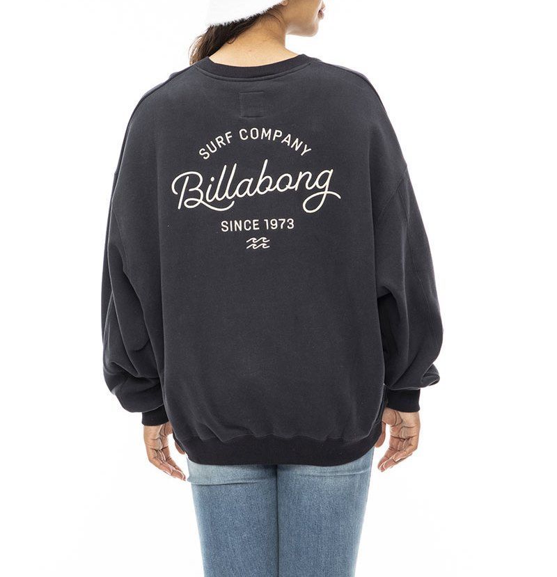 【SALE】2023秋冬 新品【BILLABONG/ビラボン】 CLEAN SCRIPT LOGO SWEAT CREW クルーネックトレーナー BSD レディース BD014-004