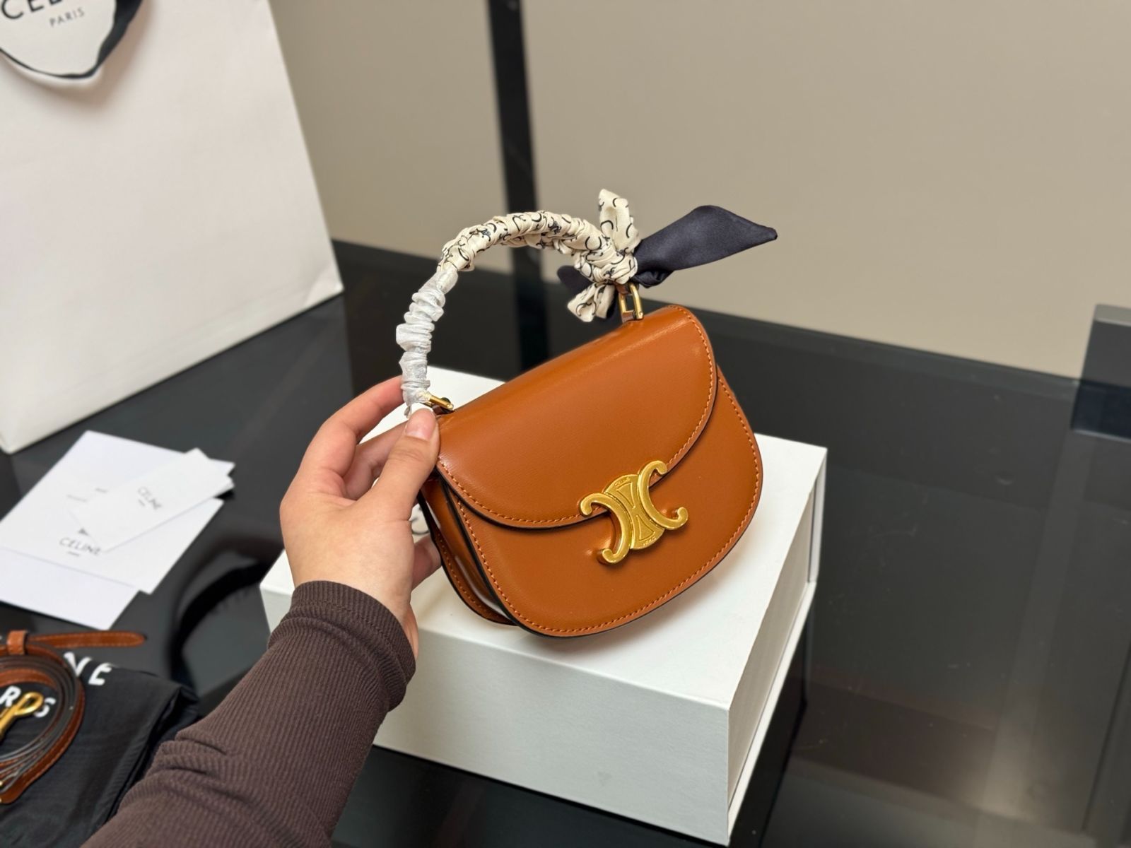 【スマートでコンパクト☆】CELINE ハンドバック 美品 Celine セリーヌ ショルダーバッグ ハンドバッグ 財布 3点
