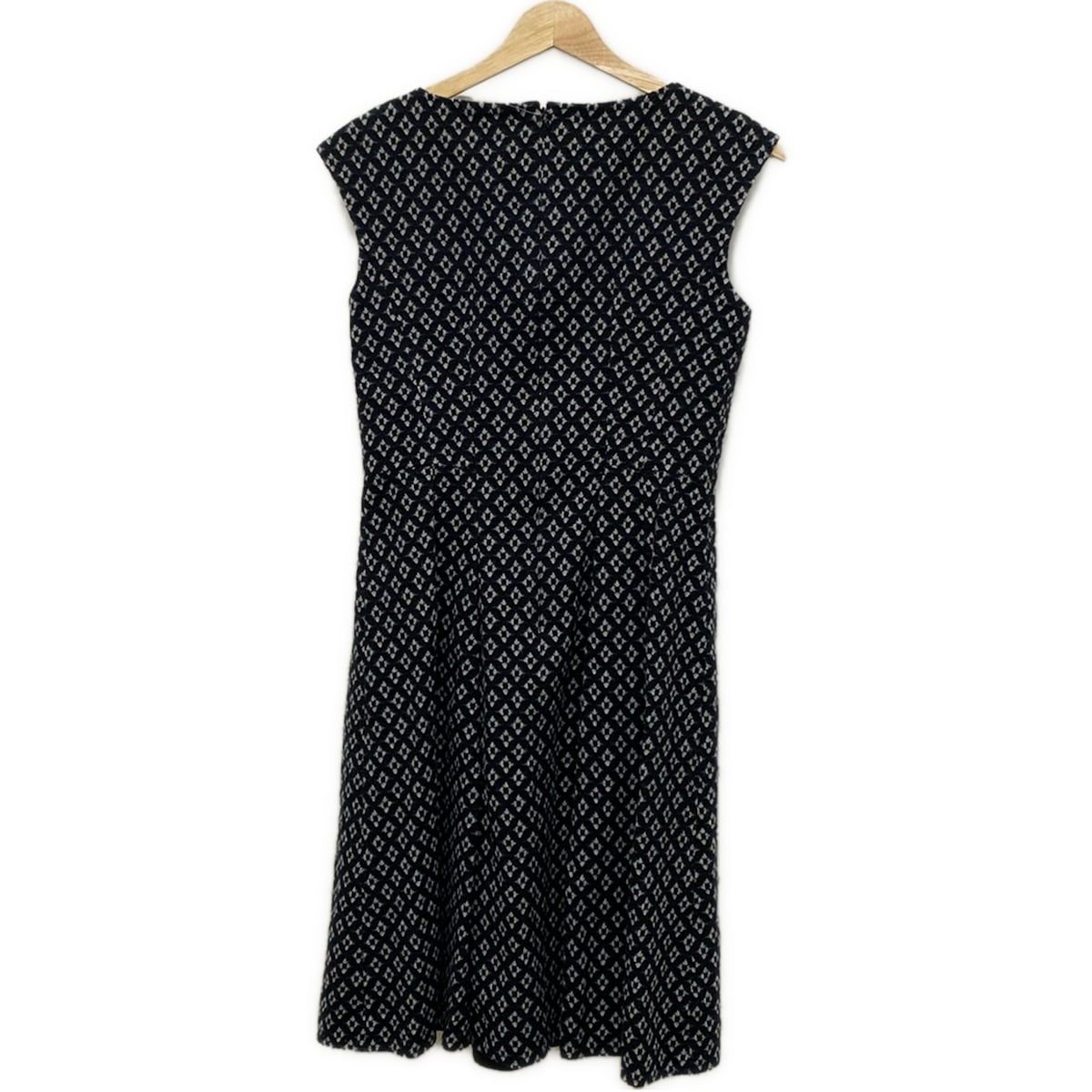 アナイ　ニットロングワンピース 黒×白 サイズ38 アナイ ニットロングワンピース 黒×白 サイズ38 ANAYI(アナイ