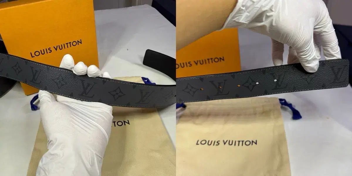 Louis Vuitton LV イニシャル 40 mm リバーシブル モノグラム エクリプス リバース ベルト