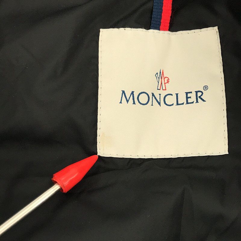 MONCLER / モンクレール | VANOISE ヴァノアーズ 黒ワッペン ウール フルジップ ダウンジャケット フーディ | 0 | グレー | メンズ