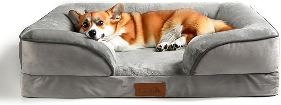 【在庫処分】JEMAジェマ ペットクッション 犬ベッド ペットベッド ペットソファーベッド 洗える ふわふわ 枕付き 犬寝床 防水 滑り止め 老犬介護 床ずれ 防止 通年使用 秋冬 中型犬 大型犬 多