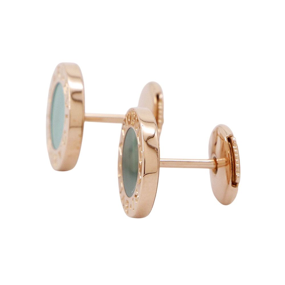 BVLGARI ブルガリ ピアス K18PG - 4800923D0007 BVLGARI ブルガリ ピアス フィオレヴァー イヤリング ピンク