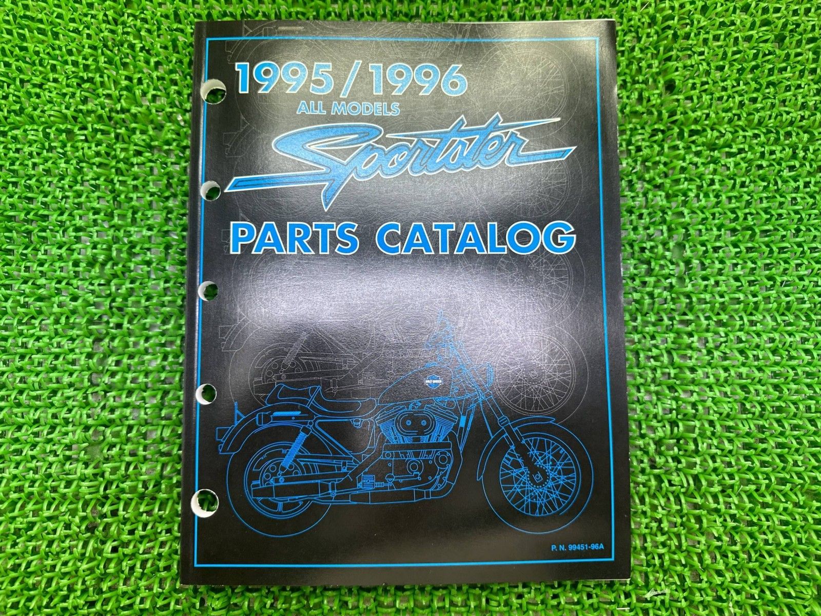 スポーツスター パーツリスト 英語版 ハーレー 正規 バイク 整備書 スポーツスターALLモデル 1995-1996 パーツカタログ qD
