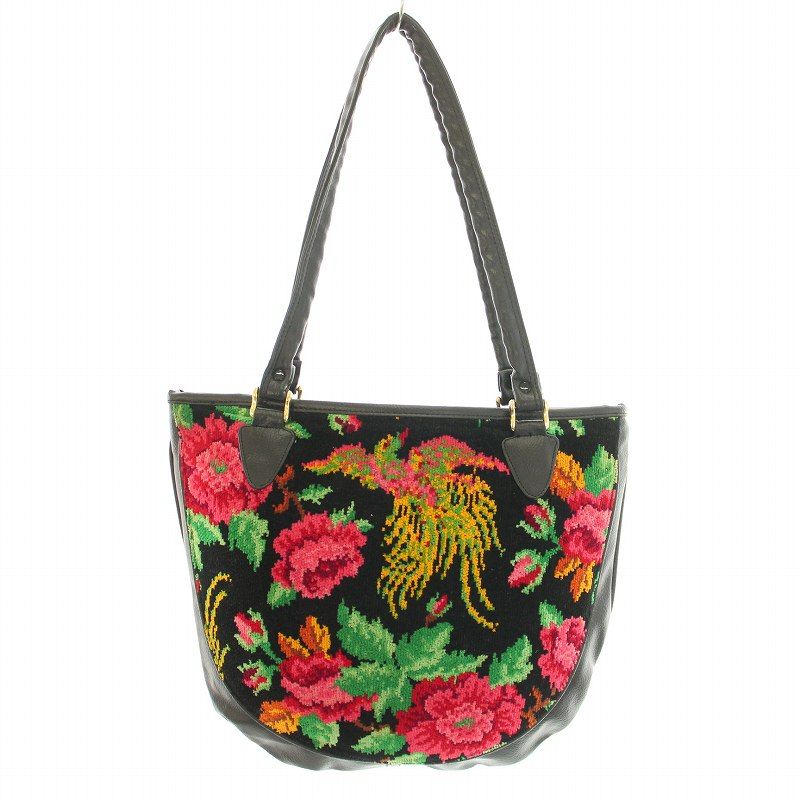 【美品】フェイラー FEILER ミニボストン 2wayショルダーバッグ 花柄 美品】フェイラー FEILER 粗忽 ミニボストン 2wayショルダー