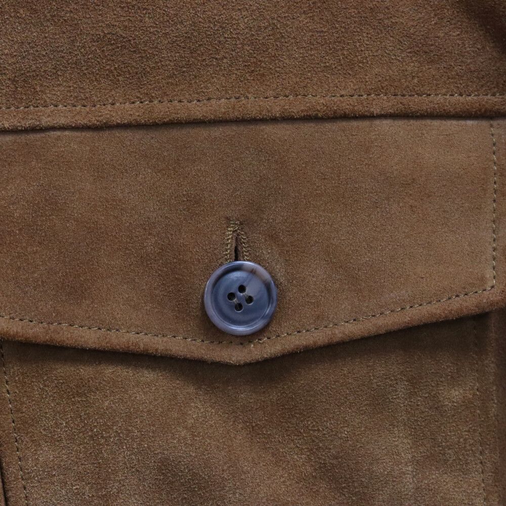 A.P.C (アーペーセー) スウェードレザージャケット ブラウン - メルカリ