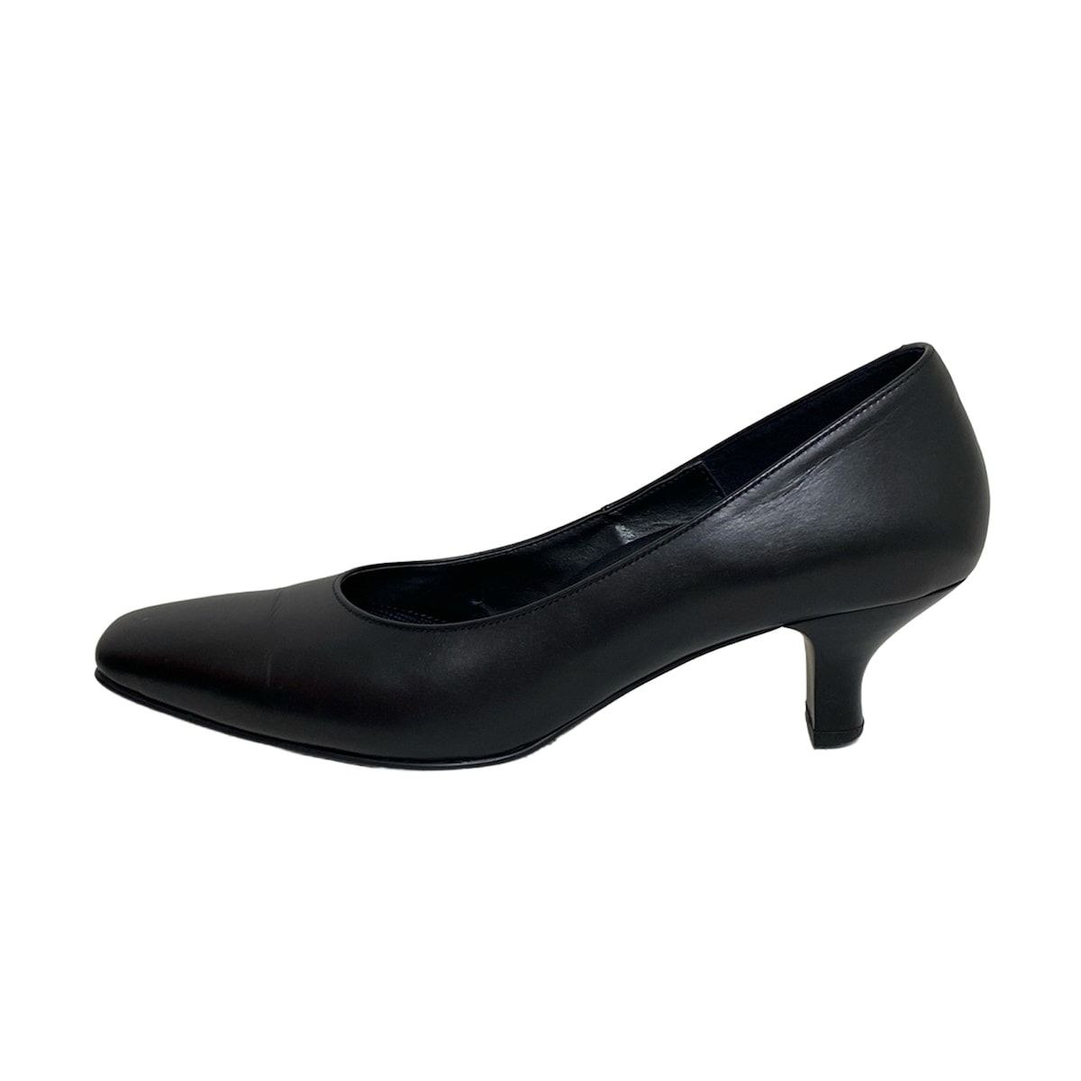 success walk サクセスウォーク黒24E レザー ヒール 約5cm SUCCESS WALK(Wacoal )(サクセスウォーク(ワコール)) パンプス