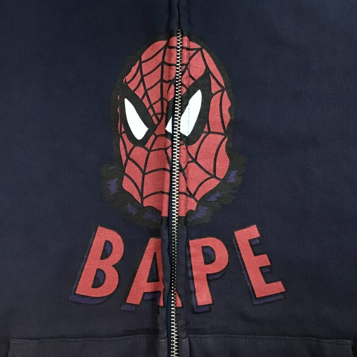 スパイダーマン × BAPE フルジップ パーカー Mサイズ marvel comics
