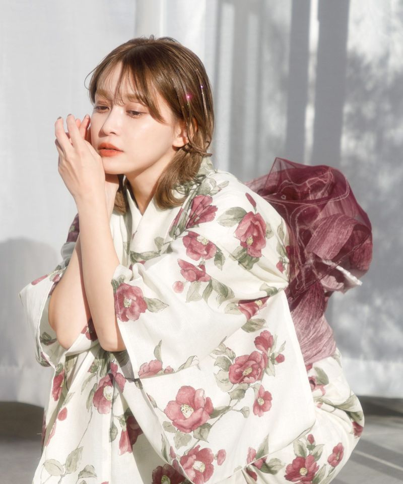 Dita はんなり恋椿 浴衣 はんなり恋椿】Dita ディータ 浴衣 5点セット レディース（ゆかた