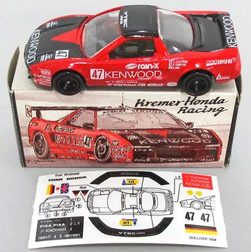 ミニカー　1/59 Kremer Honda Racing KENWOOD NSX 24 HOURS LE MANS ’94 STP #47(レッド×ブラック) 「トミカ」 ガリバー特注 中古】ミニカー 1/59 Kremer Honda Racing KENWOOD NSX 24 HOURS