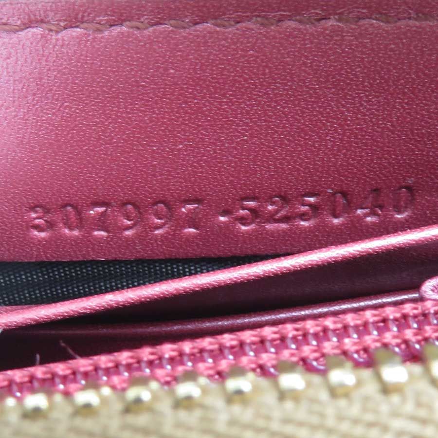 グッチ GUCCI ラウンドファスナー長財布 マイクログッチシマ 307997