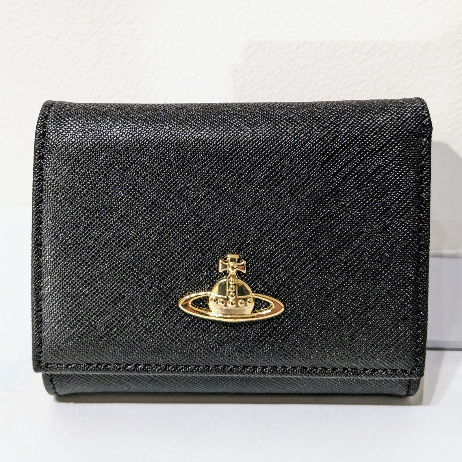 新品 未使用】 Vivienne Westwood 折り財布 レザー ブラック 黒 - メルカリ