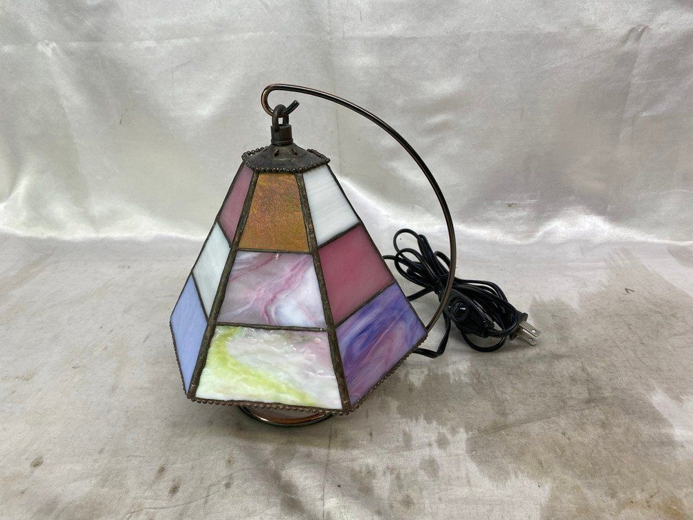 ステンドグラス 吊り下げ式 テーブルランプ スタンドライト