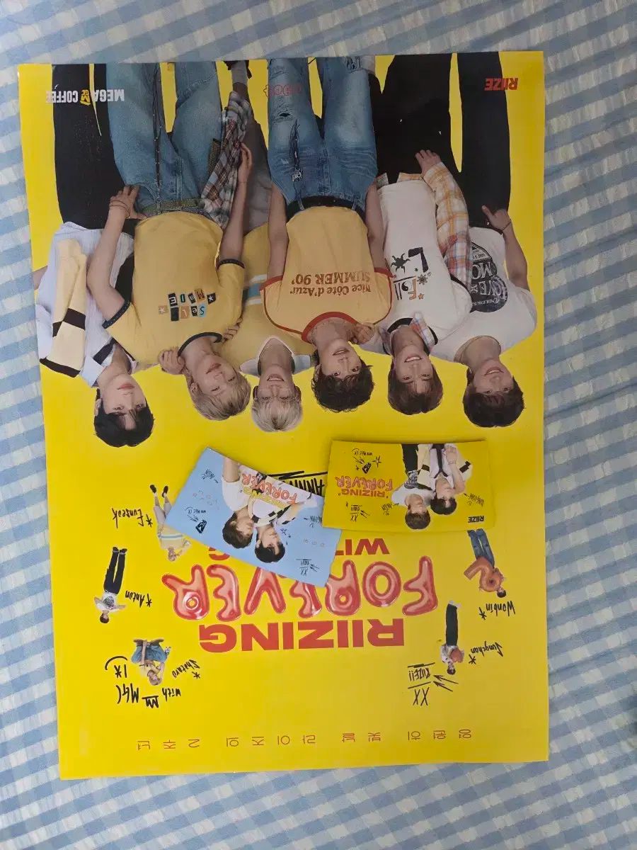 RIIZE メガコーヒー ポスター 6枚セット メガコーヒー RIIZE(ライズ) 2 周年 メガコーヒー RIIZE(ライズ) 2