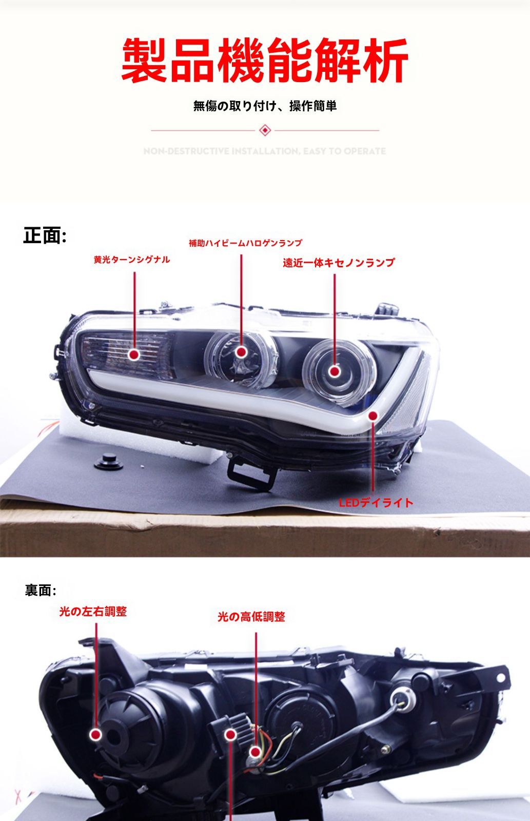 EVO風 LEDエンジェルアイ