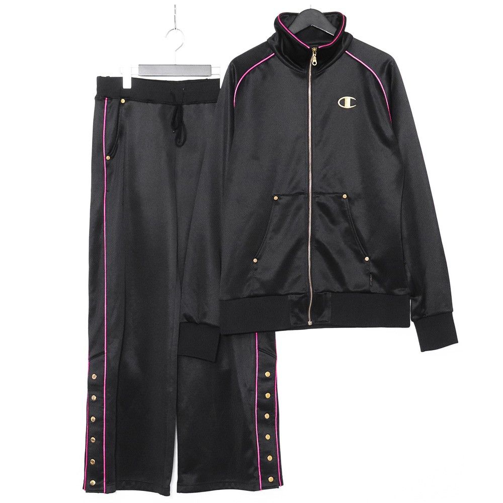 DRESS CAMP × CHAMPION ジャージ セットアップ ブラック ピンク - メルカリ