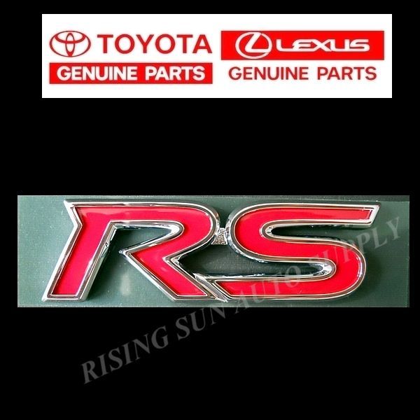 トヨタ 純正 エンブレム RS 赤 クリックポスト GRヤリス.クラウン 