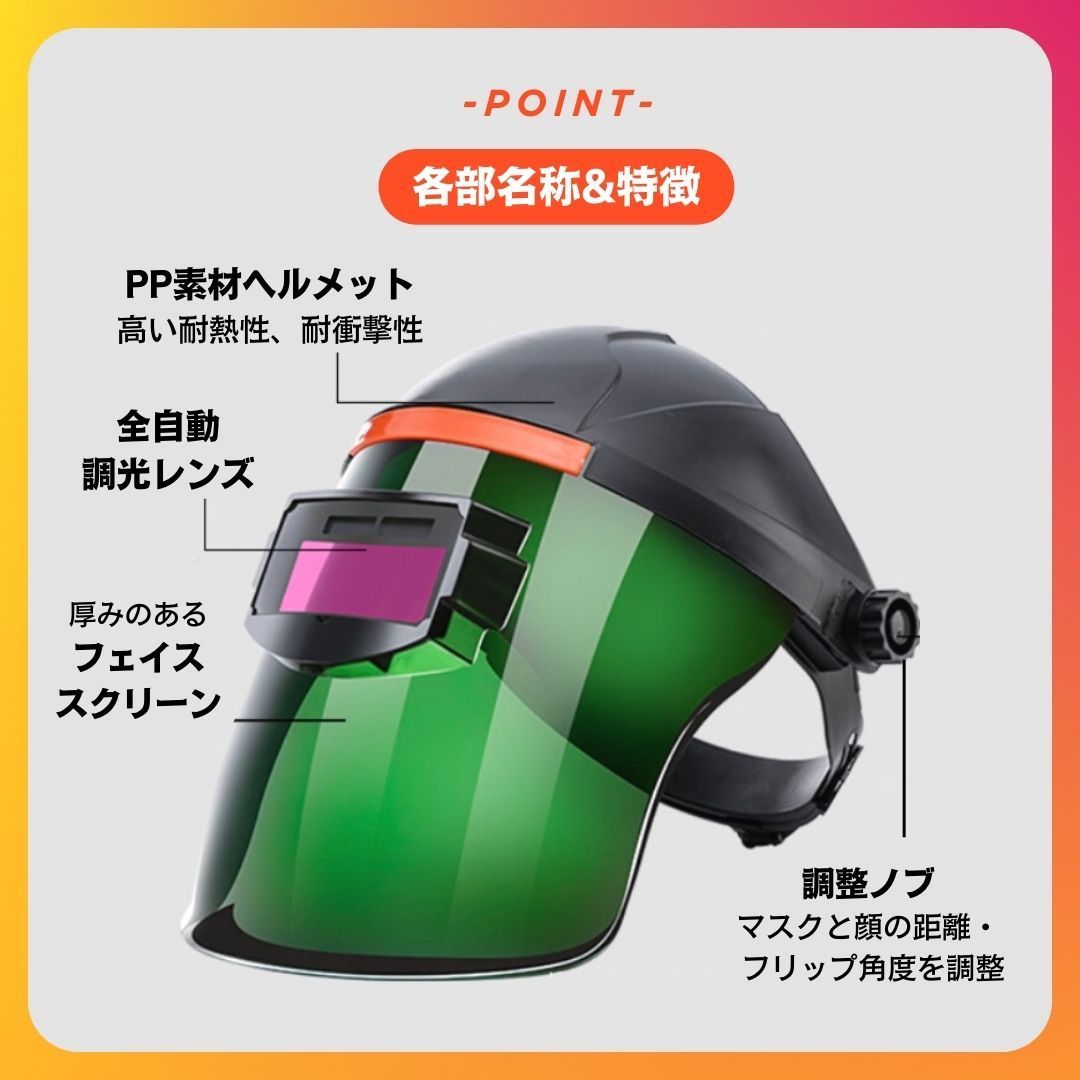 溶接マスク溶接溶接器フード耐熱性レンズレンズ首の目の顔保護溶接機安全アクセサリー付き(Normal lens)