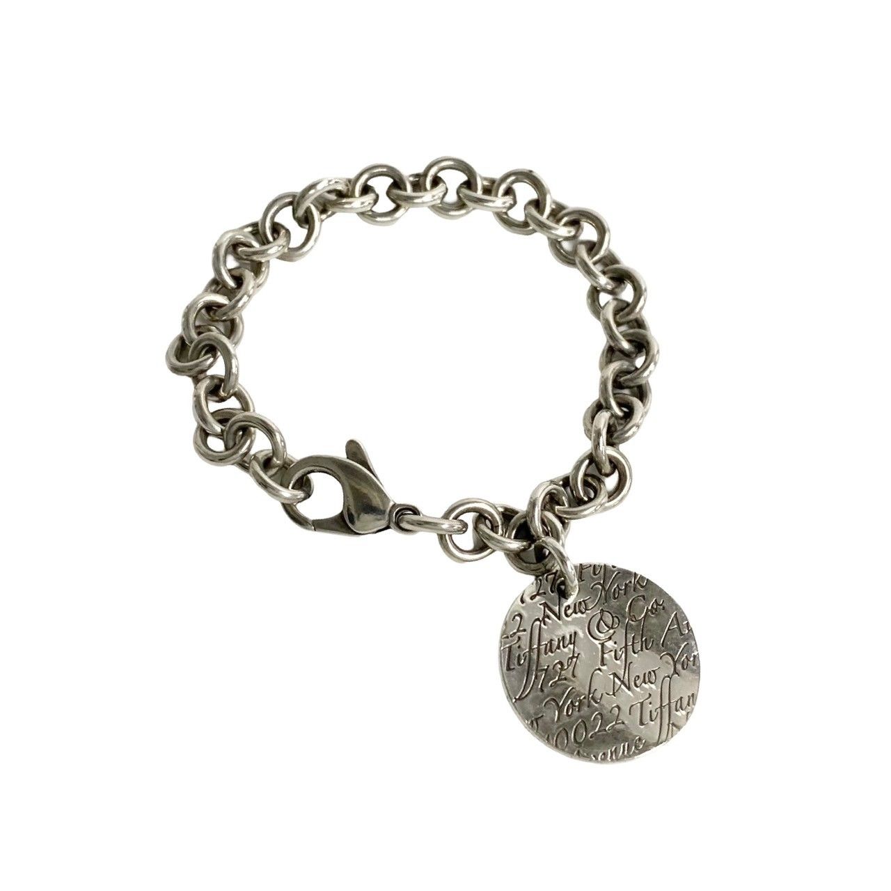 Tiffany & Co. ティファニー シルバー925 ノーツブレスレット TIFFANY&Co. ティファニー ブレスレット ノーツ ラウンド タグ
